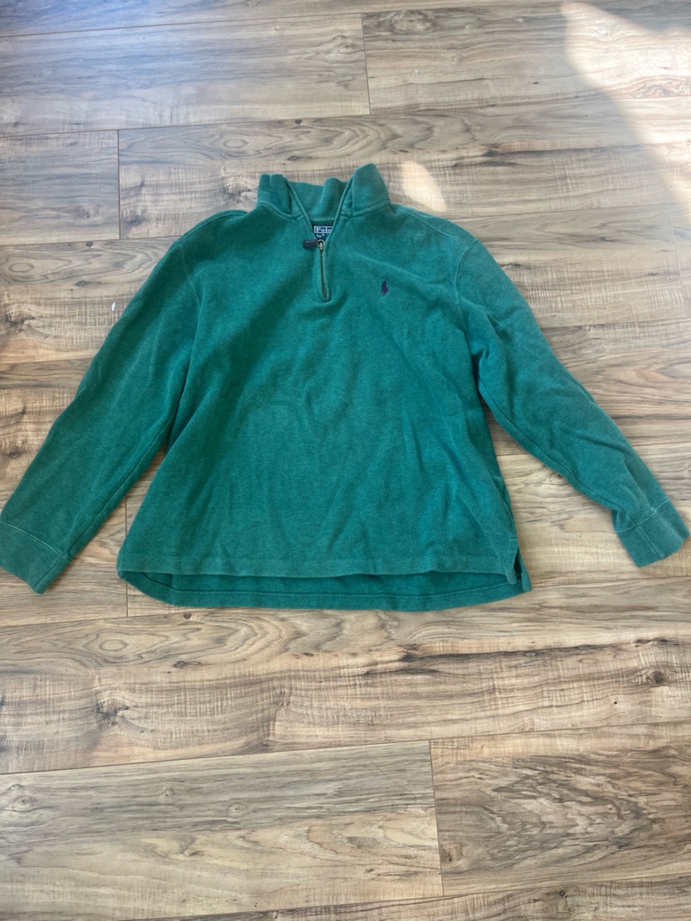 Polo by Ralph Lauren Teal Green Zip-Neck Sweater
